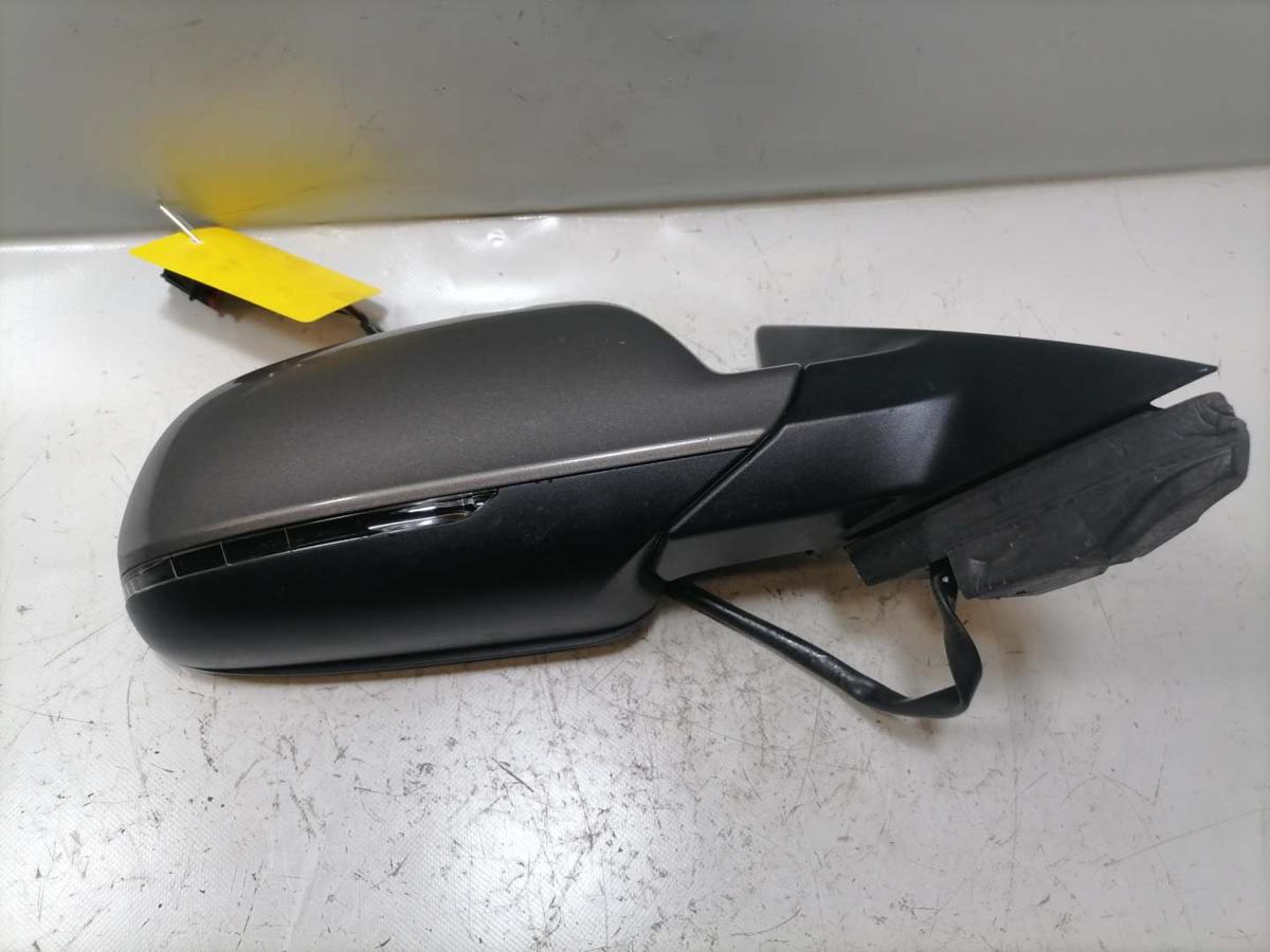 Audi A3 8P original Au&szlig;enspiegel rechts elektrisch LY1P Dakotagrau Metallic BJ12